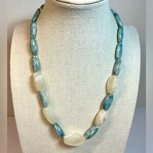 Old New Stock Gemstone possibly Mexican Onyx Necklace Vintage
